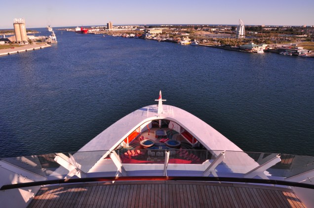 Heading out to open sea...